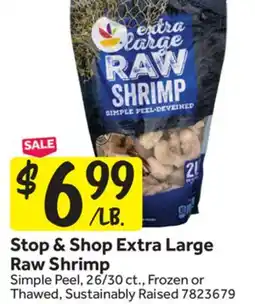 Stop&Shop Stop & Shop Extra Large Raw Shrimp offer