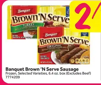Stop&Shop Banquet Brown 'N Serve Sausage offer
