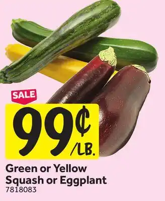 Stop&Shop Green or Yellow Squash or Eggplant offer