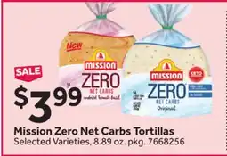 Stop&Shop Mission Zero Net Carbs Tortillas offer