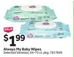 Stop&Shop Always My Baby Wipes offer