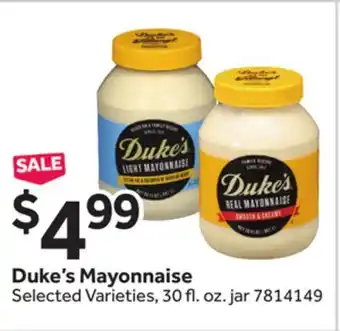 Stop&Shop Duke's Mayonnaise offer