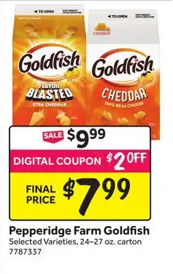 Stop&Shop Pepperidge Farm Goldfish offer