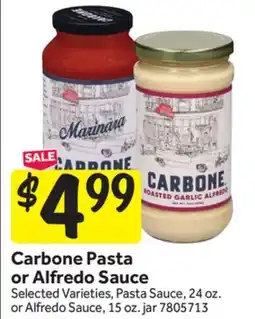 Stop&Shop Carbone Pasta or Alfredo Sauce offer