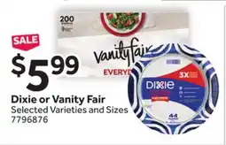 Stop&Shop Dixie or Vanity Fair offer