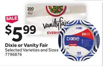 Stop&Shop Dixie or Vanity Fair offer