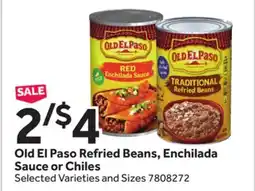 Stop&Shop Old El Paso Refried Beans, Enchilada Sauce or Chiles offer