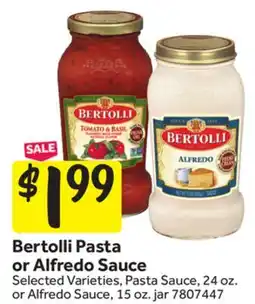 Stop&Shop Bertolli Pasta Sauce or Alfredo Sauce offer