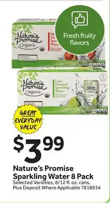 Stop&Shop Nature's Promise Sparkling Water offer