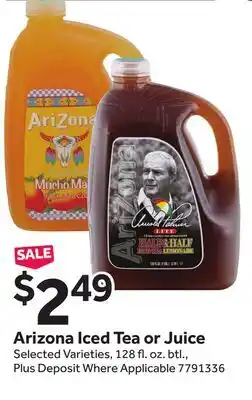 Stop&Shop Arizona Iced Tea or Juice offer