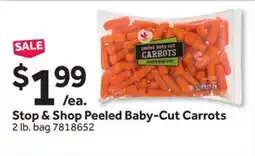 Stop&Shop Stop & Shop Peeled Baby-Cut Carrots offer