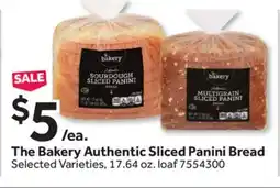 Stop&Shop The Bakery Authentic Sliced Panini Bread offer