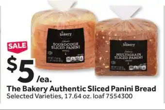 Stop&Shop The Bakery Authentic Sliced Panini Bread offer