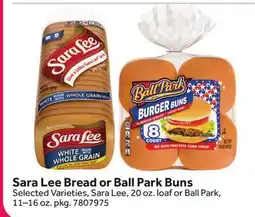 Stop&Shop Sara Lee Bread or Ball Park Buns offer