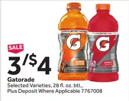 Stop&Shop Gatorade offer