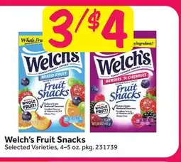 Stop&Shop Welch's Fruit Snacks offer