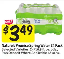 Stop&Shop Nature's Promise Spring Water offer