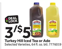 Stop&Shop Turkey Hill Iced Tea or Ade offer