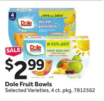 Stop&Shop Dole Fruit Bowls offer