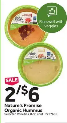 Stop&Shop Nature's Promise Organic Hummus offer