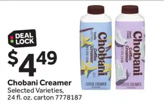 Stop&Shop Chobani Creamer offer