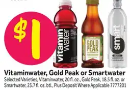 Stop&Shop Vitaminwater, Gold Peak or Smartwater offer