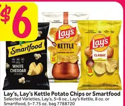 Stop&Shop Lay's, Lay's Kettle Potato Chips or Smartfood offer