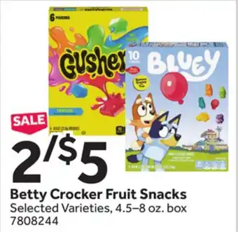 Stop&Shop Betty Crocker Fruit Snacks offer
