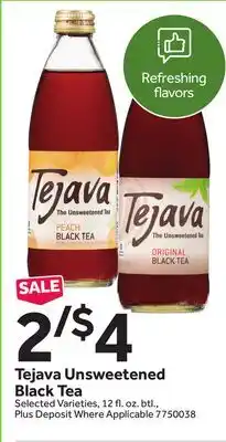 Stop&Shop Tejava Unsweetened Black Tea offer