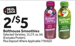 Stop&Shop Bolthouse Smoothies offer