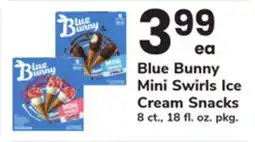 ACME Blue Bunny Mini Swirls Ice Cream Snacks offer