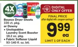 ACME Bounce Dryer Sheets Unstopables Laundry Scent Booster Fabric Softener Liquid offer