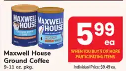 ACME Maxwell House Ground Coffee offer