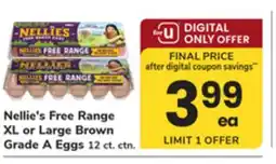 ACME Nellie's Free Range XL or Large Brown Grade A Eggs offer