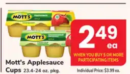 ACME Mott's Applesauce Cups offer