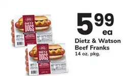 ACME Dietz & Watson Beef Franks offer