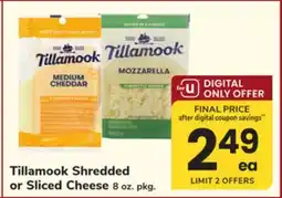 ACME Tillamook Shredded or Sliced Cheese offer