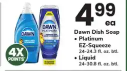 ACME Dawn Dish Soap Platinum EZ-Squeeze 24-24.3 fl. oz. btl. Liquid 24-30.8 fl. oz. btl offer