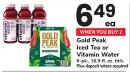 ACME Gold Peak Iced Tea or Vitamin Water offer