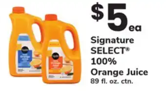 ACME Signature SELECT 100% Orange Juice offer