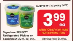ACME Signature SELECT Refrigerated Pickles or Sauerkraut offer