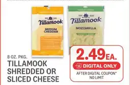 Kings Food Markets TILLAMOOK SHREDDED OR SLICED CHEESE offer