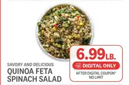 Kings Food Markets QUINOA FETA SPINACH SALAD offer