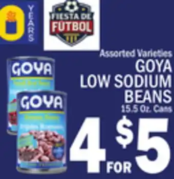 C Town GOYA LOW SODIUM BEANS offer