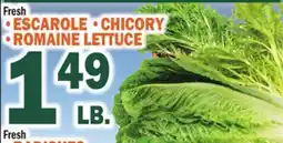 C Town ESCAROLE • CHICORY • ROMAINE LETTUCE offer