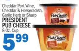C Town PRESIDENT PUB CHEESE offer
