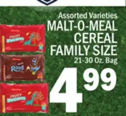 C Town MALT-O-MEAL CEREAL FAMILY SIZE offer