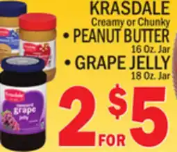 C Town KRASDALE, PEANUT BUTTER, GRAPE JELLY offer