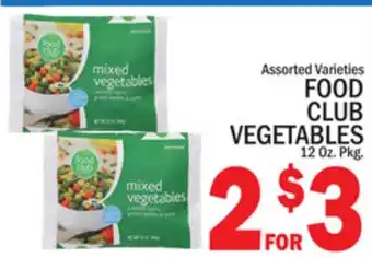 C Town FOOD CLUB VEGETABLES offer