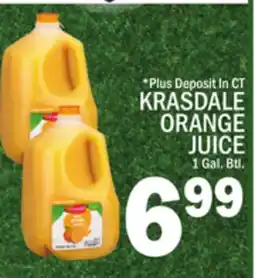 C Town KRASDALE ORANGE JUICE offer